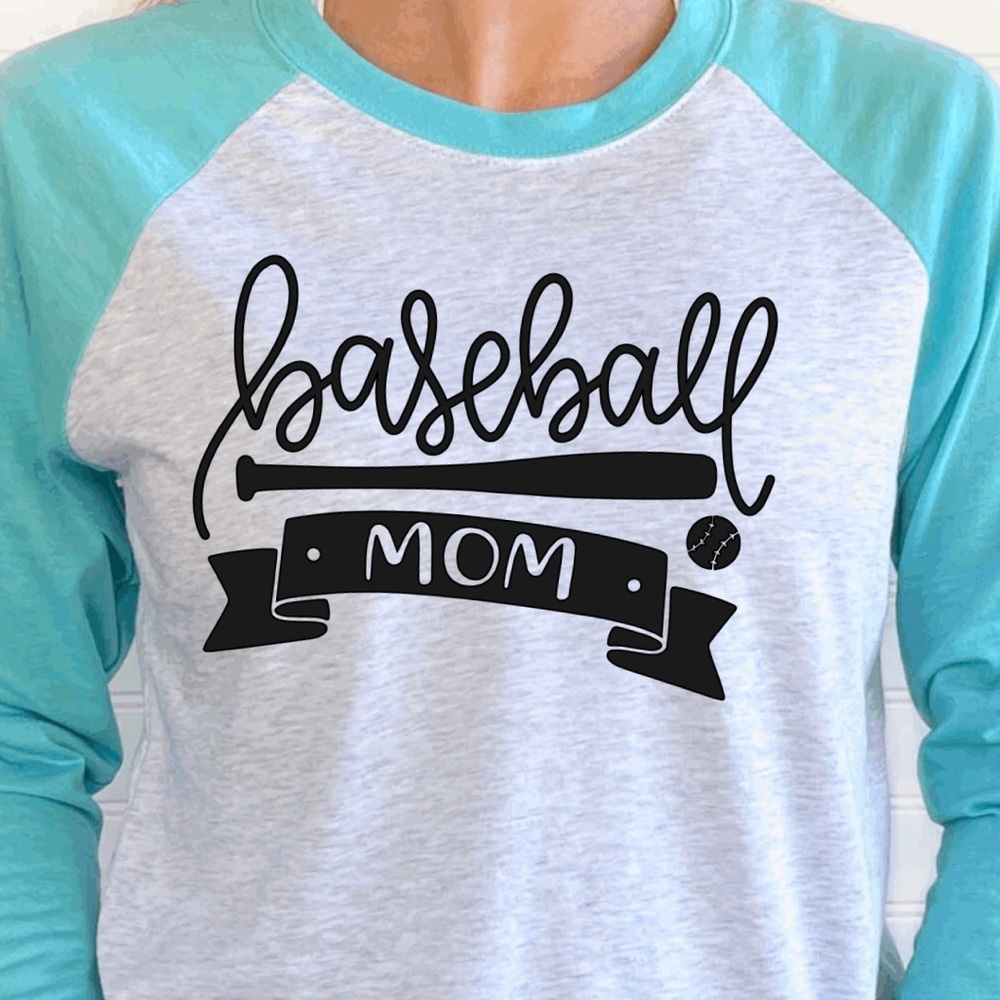Baseball mom baseball T-shirt